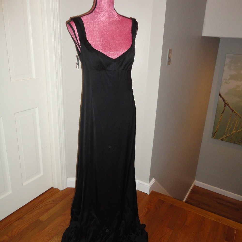 Narciso Rodriguez Black Gown Dress - CBK Carolyn Bessette Kennedy Style